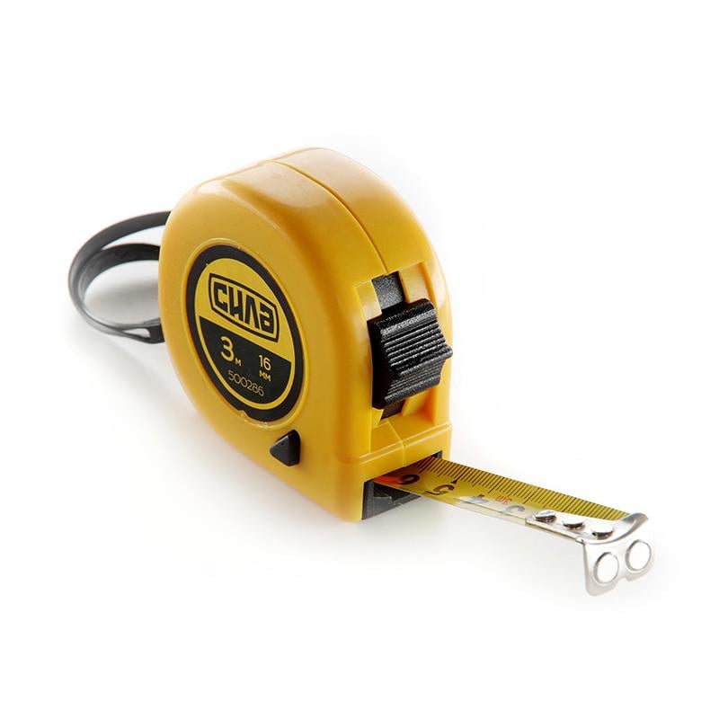 Рулетка Сила Стандарт з магнітом 3 м х 16 мм (500286) Рулетка Сила Стандарт з магнітом 3 м х 16 мм (500286)