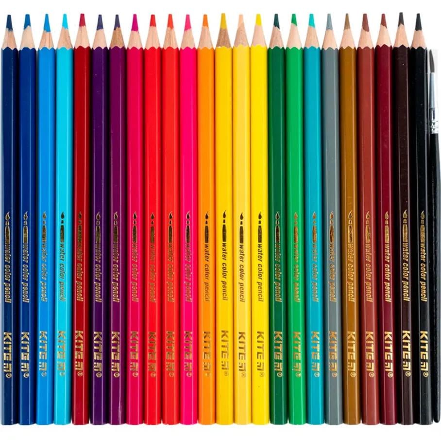 Олівці кольорові акварельні KITE Classic 24 кольори - фото 3 Олівці кольорові акварельні KITE Classic 24 кольори - фото 3