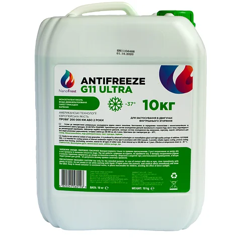 Антифриз NanoFrost G11 ULTRA 10 кг Зеленый