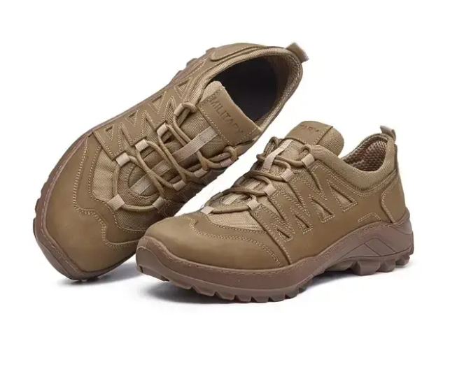 Кросівки чоловічі демісезонні натуральний нубук р. 40 Пісочний