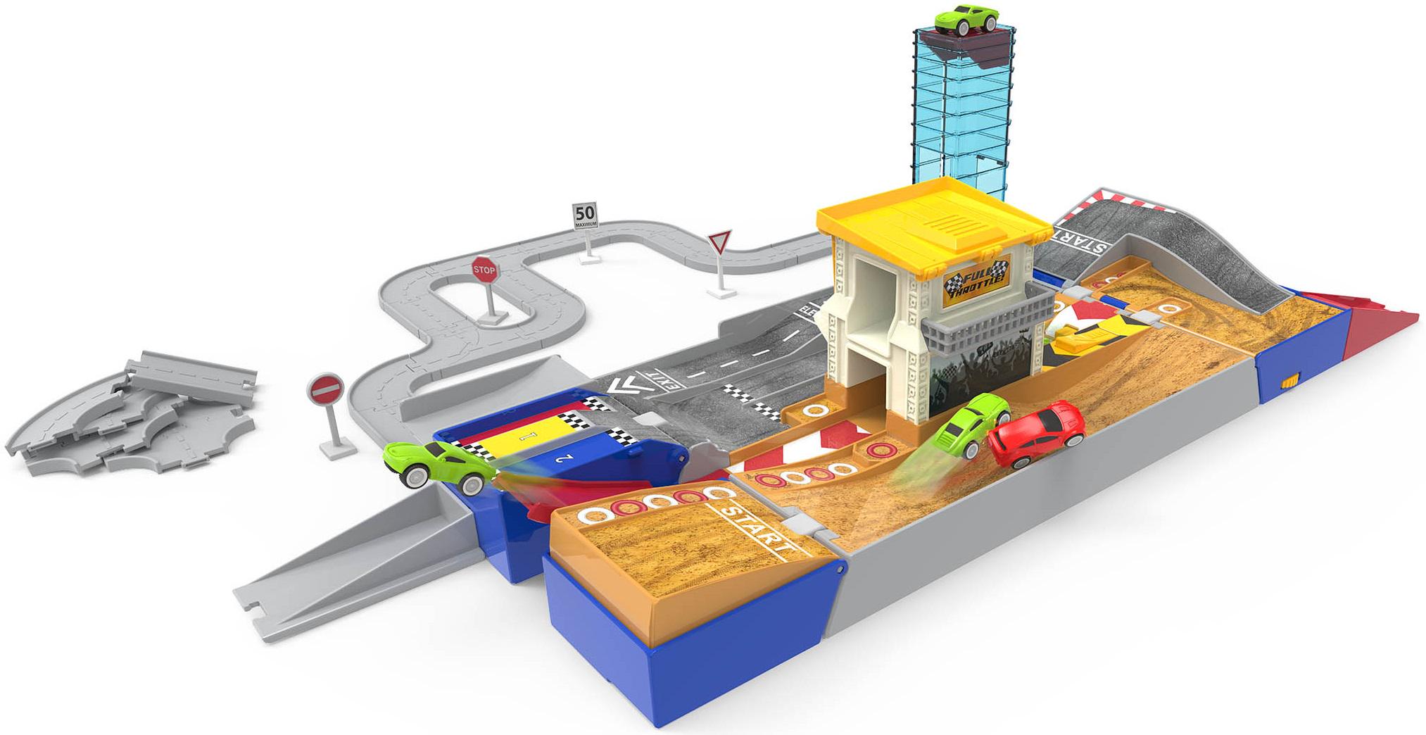 Набор машинок Driven Pocket series Гоночна траса 2в1 80 элементов (WH1108Z)
