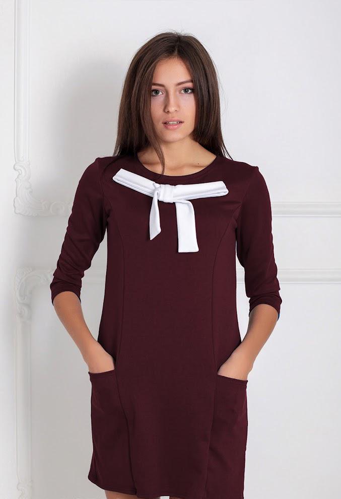 Платье Podium Persian 14890-BORDO S Бордовый