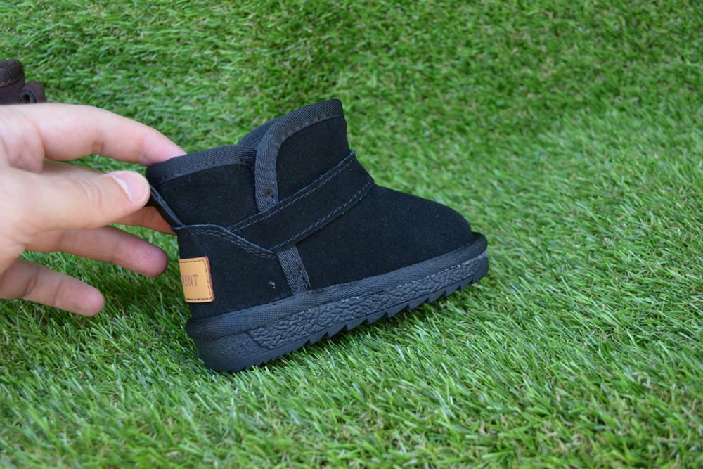 Уггі дитячі низькі замшеві для малюків р. 24 Black (11376835) - фото 6