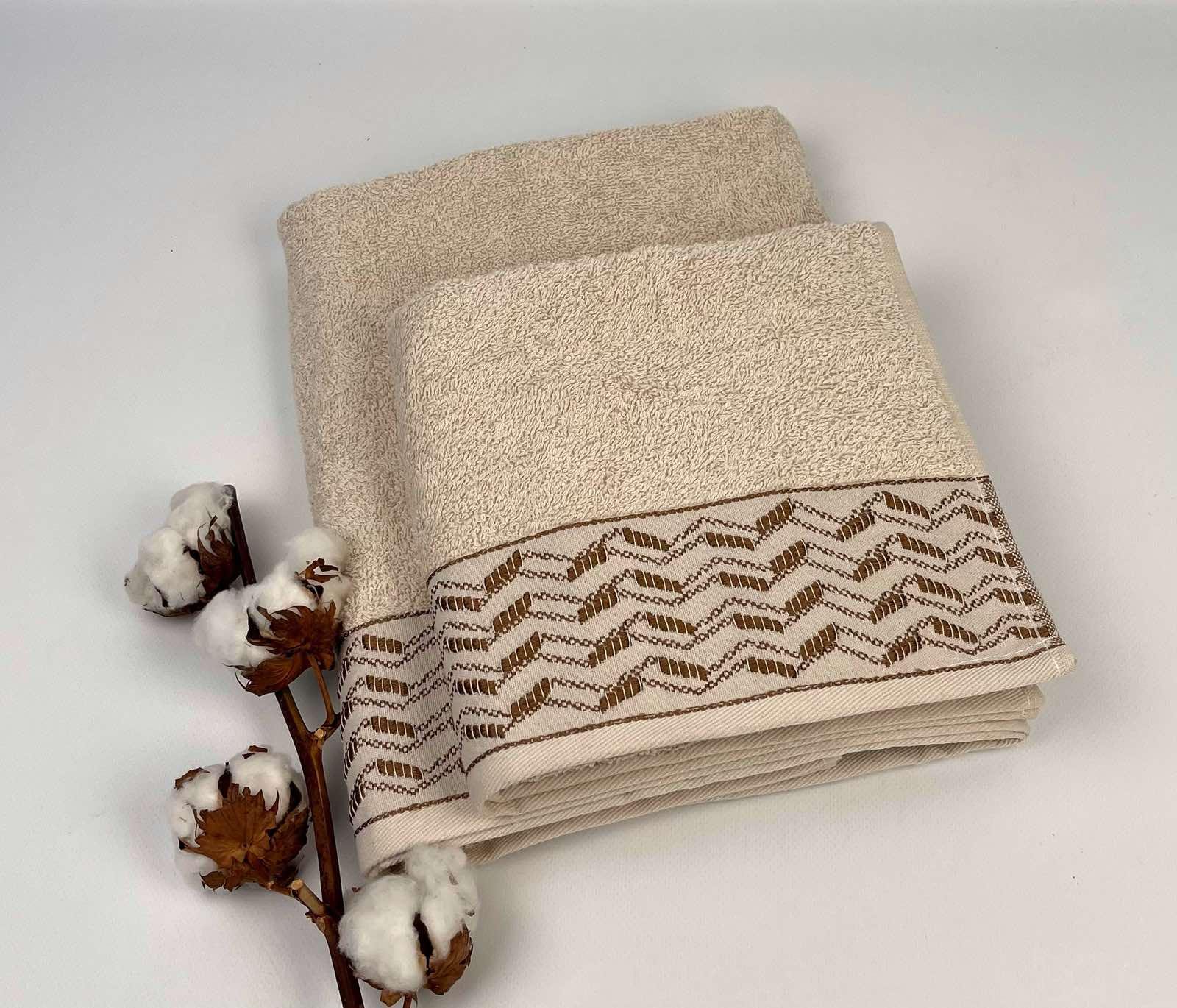 Набор полотенец Altinbasak Pera Luca 2 шт. Бежевый (CN28381)