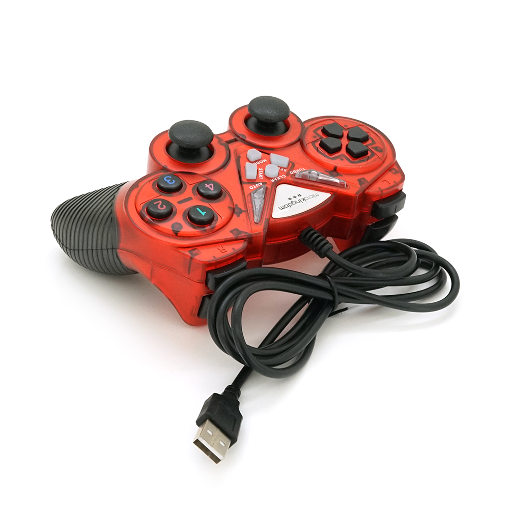 Геймпад Brazzers Energy Hub BR-8600 проводной для ПК USB 2.0 Double Shock Красный (26225091)