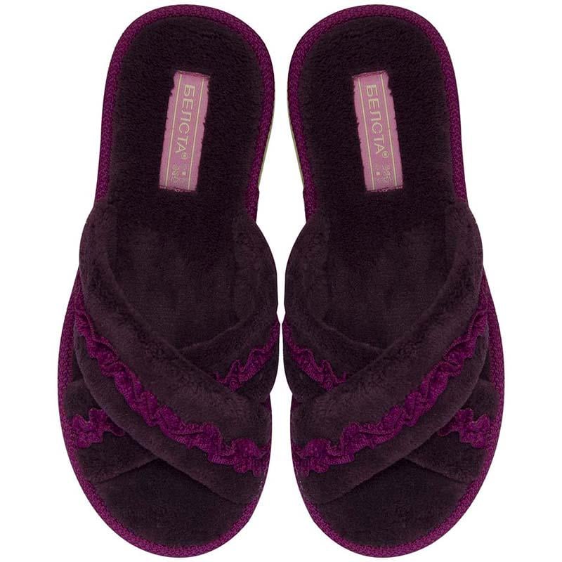 Тапочки женские Белста хрестики р. 38 Бордовый (4100609_38)