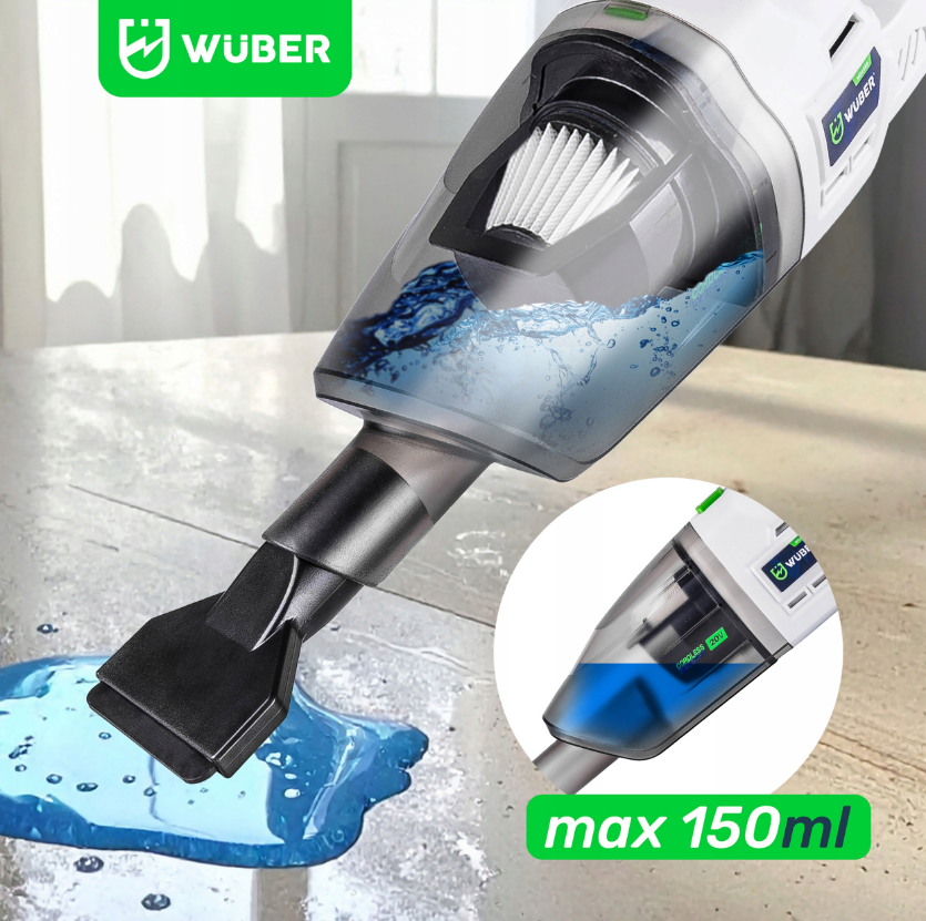 Пилосос акумуляторний ручний Wuber 2в1 120 Вт - фото 6 Пилосос акумуляторний ручний Wuber 2в1 120 Вт - фото 6