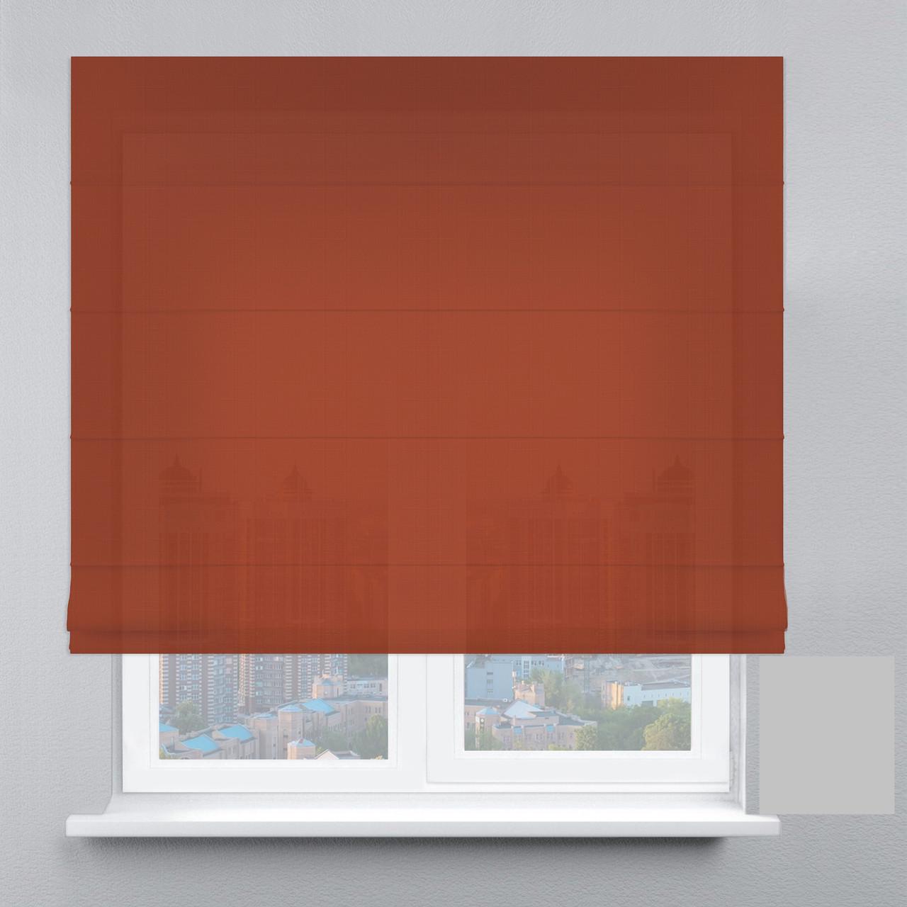 Римська штора льон 160х170 см Червоний