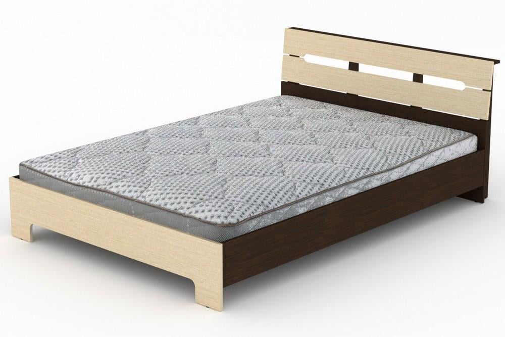 Двоспальне ліжко Компаніт Стиль-140 комбі Венге