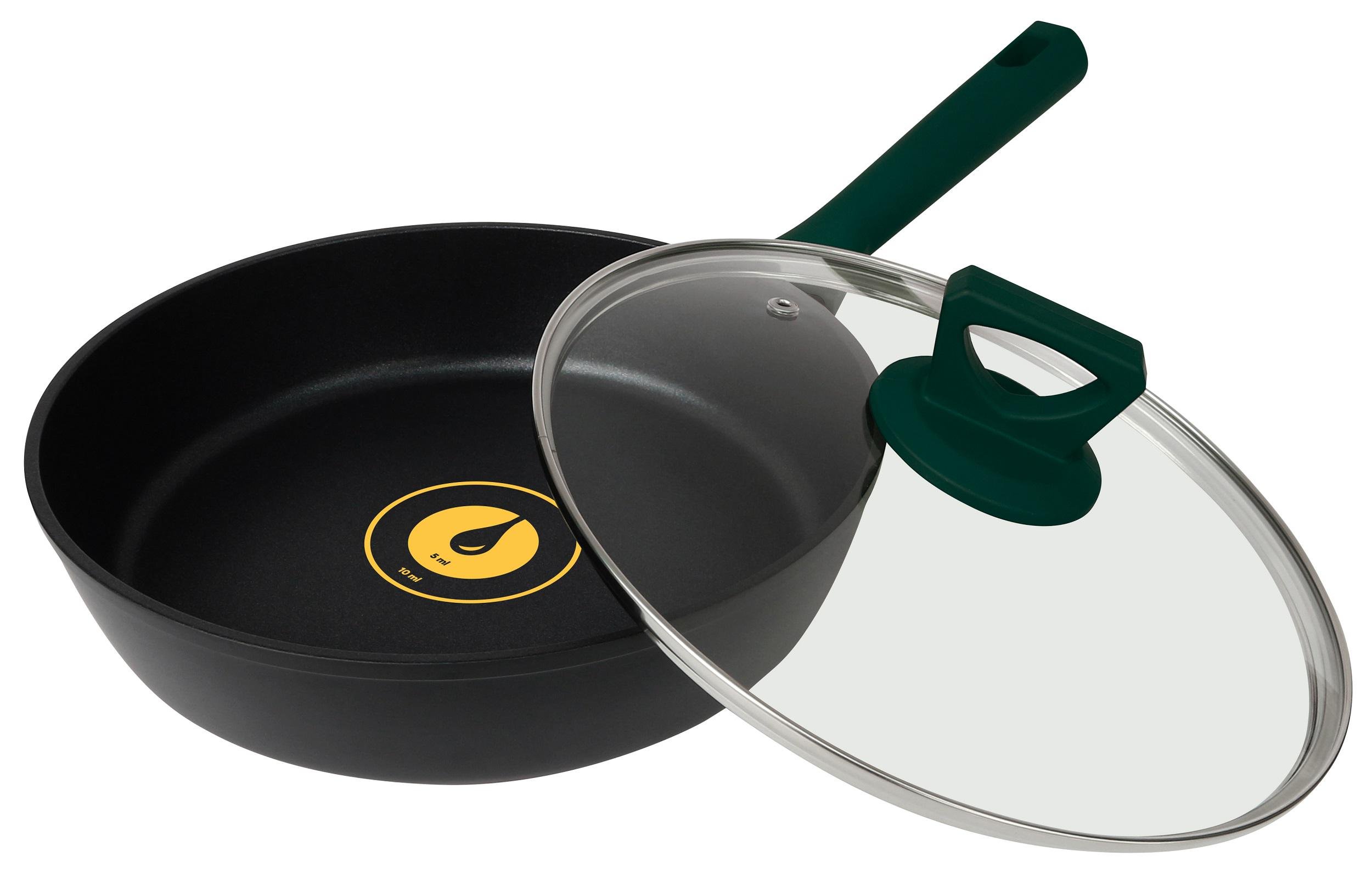 Сковорода RINGEL Herbal глибока 28 см з кришкою (UG-RG-1101-28/h/L)