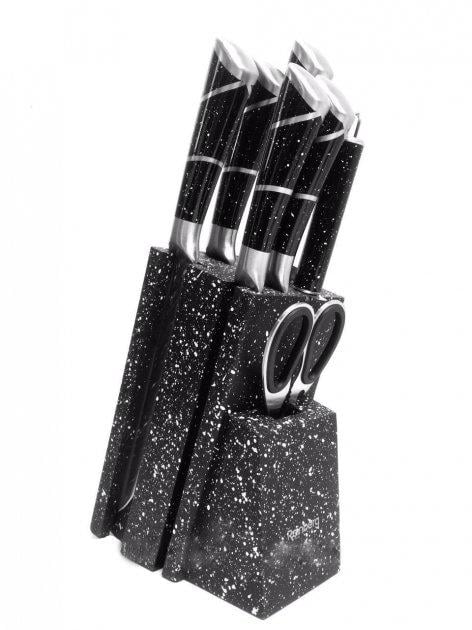 Набор кухонных ножей Rainberg RB 8805 Black (5061320) Набор кухонных ножей Rainberg RB 8805 Black (5061320)
