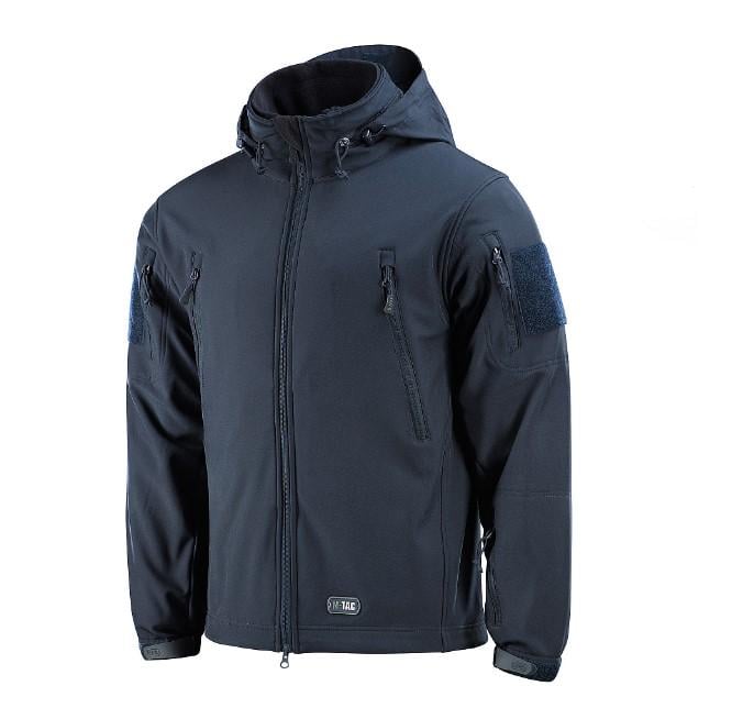 Куртка військова M-Tac Soft Shell з підстібкою XS Dark Navy Blue (AN011955)