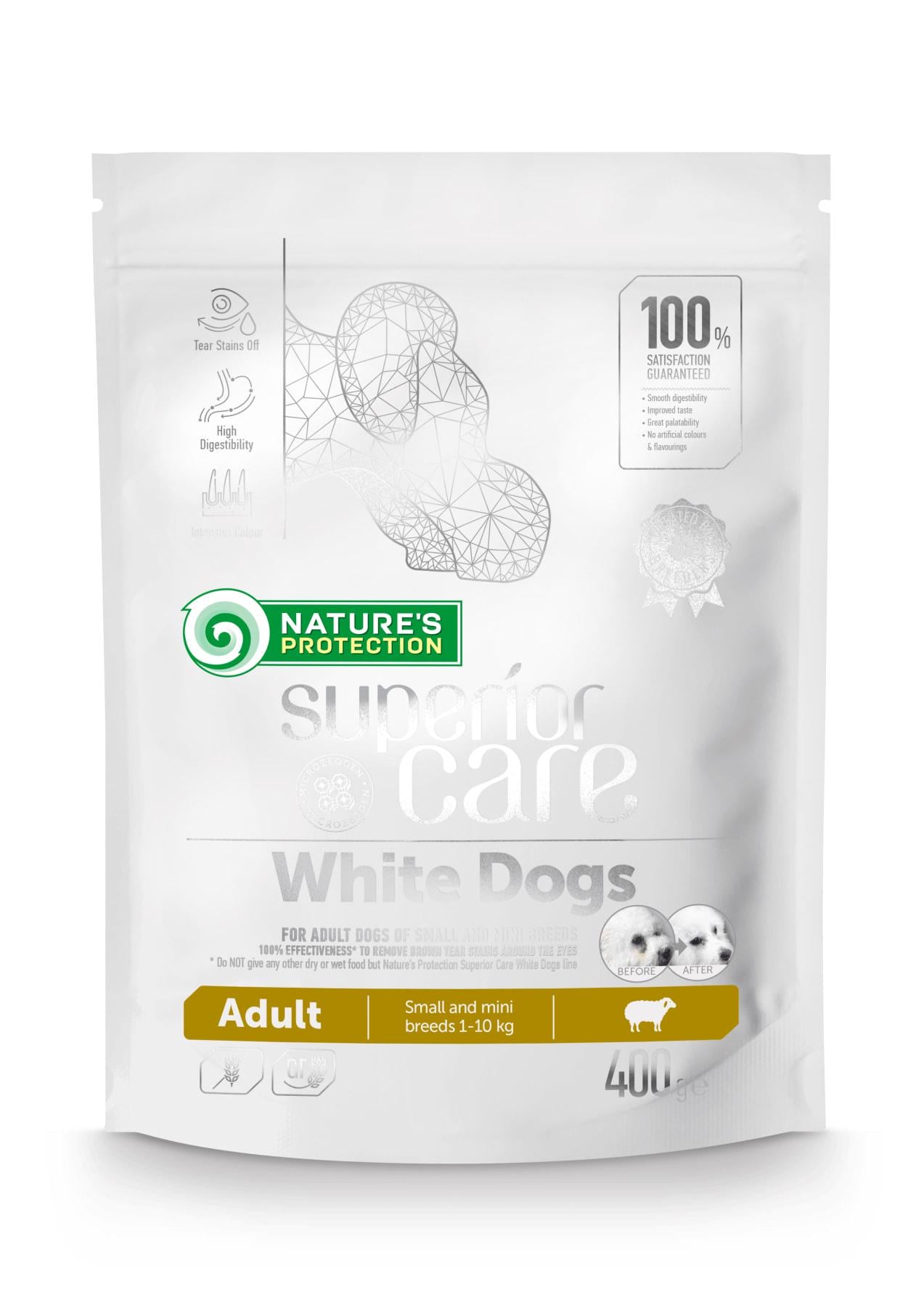 Корм сухий для собак Nature's Protection Superior Care White Dogs Small & Mini Breeds 400 г (24148997)
