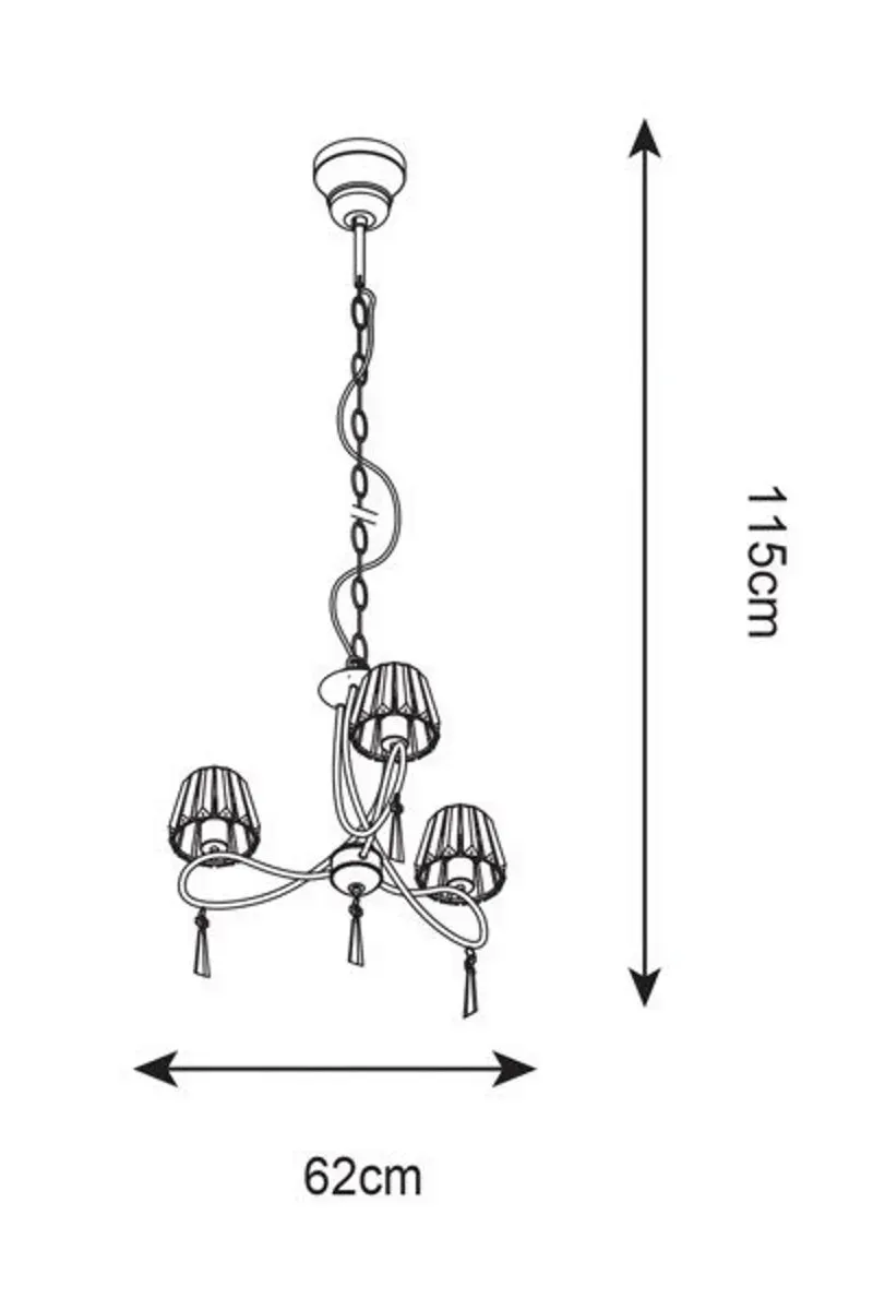Люстра Zuma Line P15090-3 Paria - фото 2 Люстра Zuma Line P15090-3 Paria - фото 2