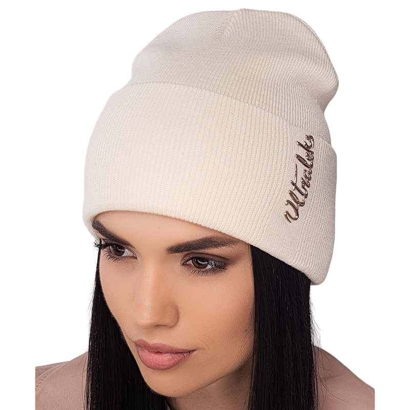 Шапка Leks ФУРОР двойная с отворотом мелкой вязки One size Карамельный (122334) - фото 1 Шапка Leks ФУРОР двойная с отворотом мелкой вязки One size Карамельный (122334) - фото 1