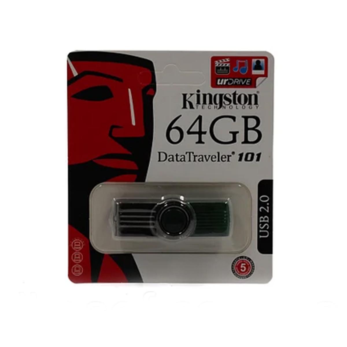 Флеш накопичувач Kingston DT 101 USB 2.0 на 64 Gb (МХ-НФ-00006723) - фото 2