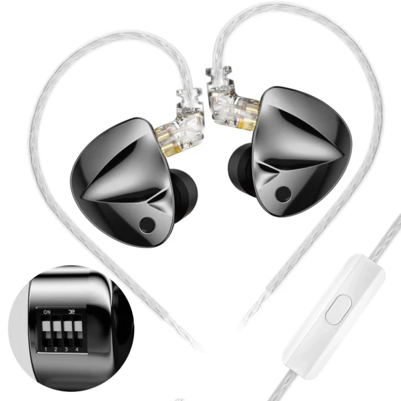 Навушники з мікрофоном KZ D-Fi Black
