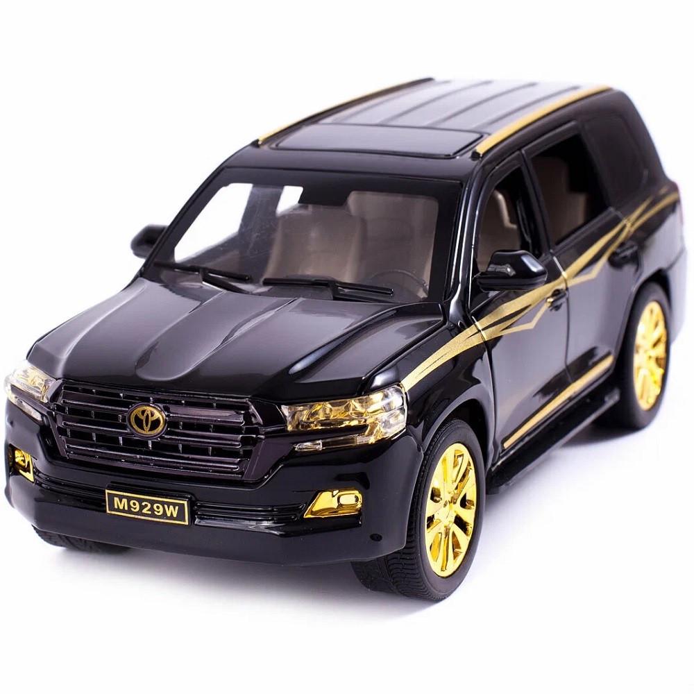 Игрушечная машинка металлическая AutoExpert Toyota Land Cruiser 1:24 коллекционная модель Черный (30101089)