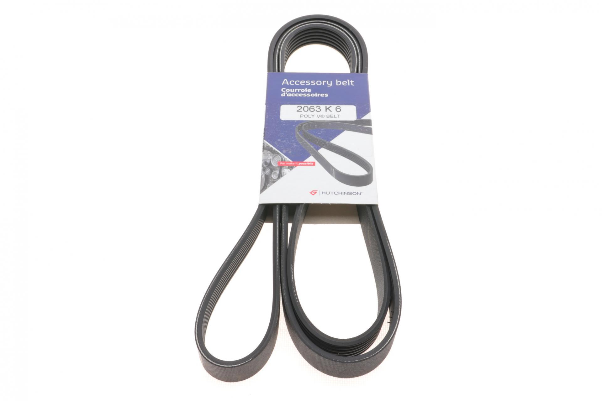 Ремень генератора HUTCHINSON BMW 3E90/E91/E92 3.0D 06-13/5E70 3.0D 06-13/X3E83 3.0D 04-11 6PK2063 2063 K 6