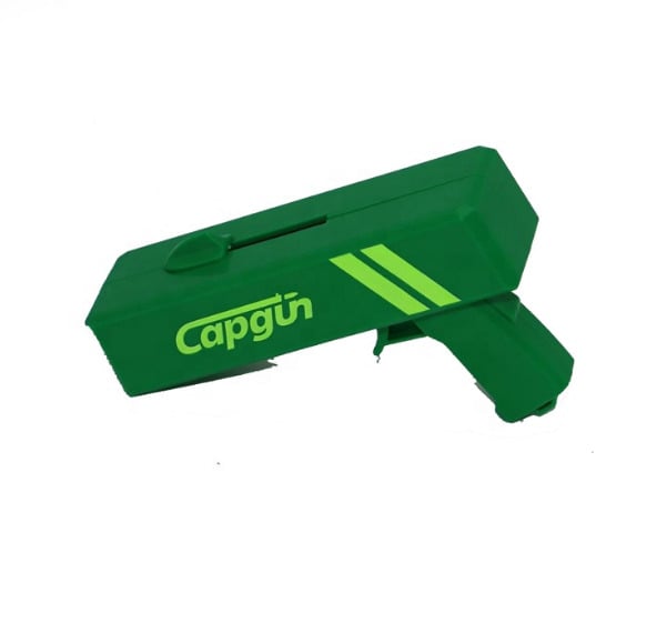 Открывалка для бутылок SUNROZ Cap Gun Пистолет Зеленый (SUN7740_1)