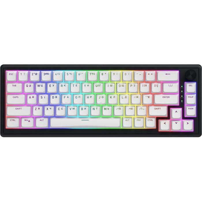 Клавиатура беспроводная Hator Skyfall 65 Wireless механическая 65 клавиш Aurum Sterling Black/White (HTK3160UA)