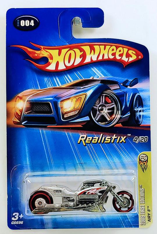 Игрушечный мотоцикл Hot Wheels Airy 8 2005 First Editions Realistix №004 (G6696)