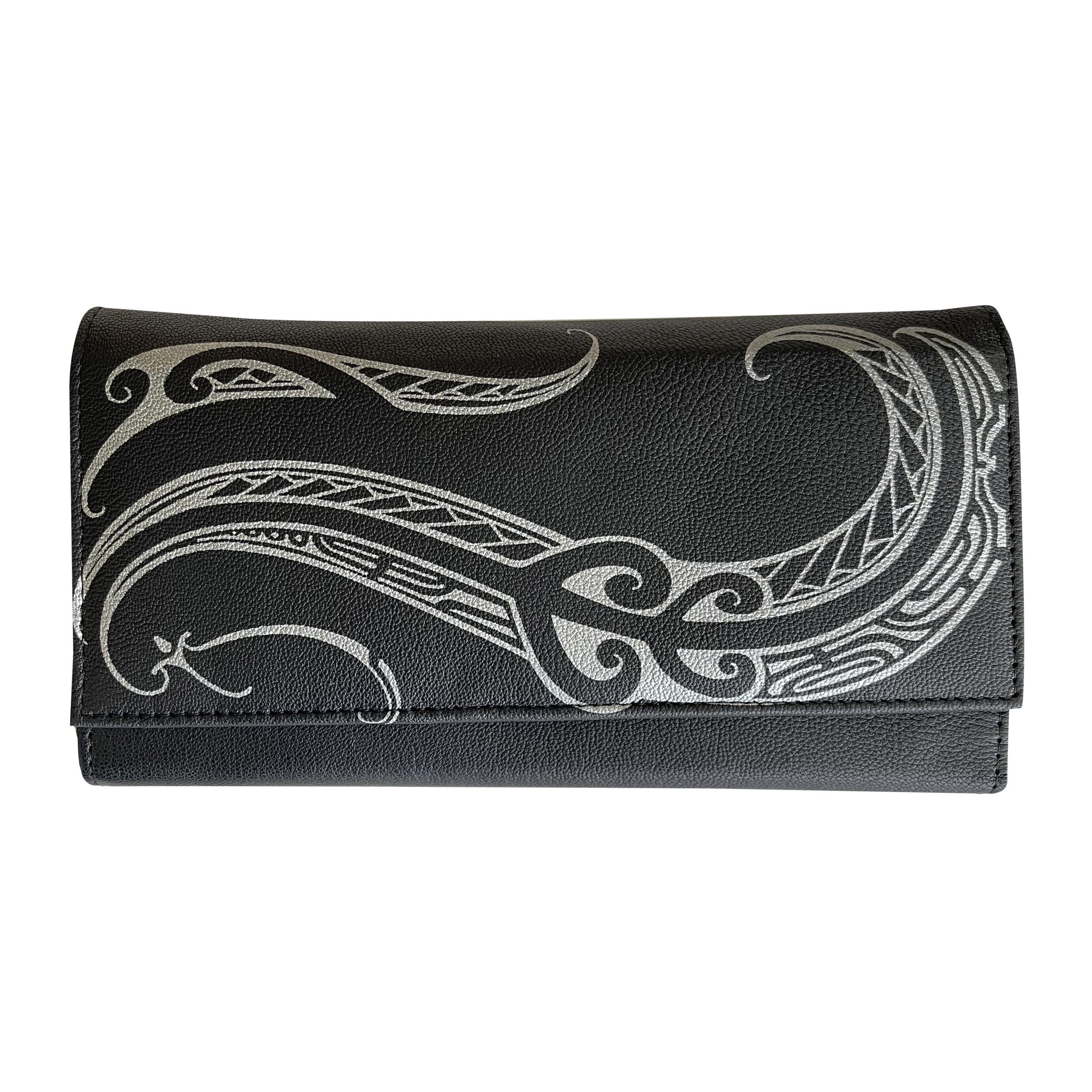 Кошелек кожаный женский Silk Route А-1932 Гавайи Черный (13425222)