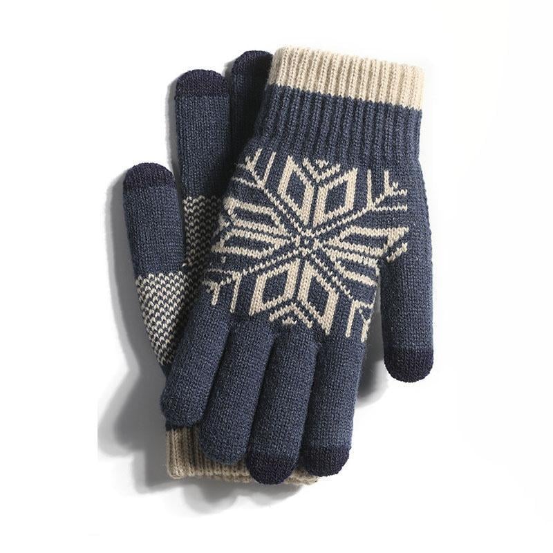 Перчатки зимние iWinter Wool Gloves для сенсорных экранов Синий (1890P)