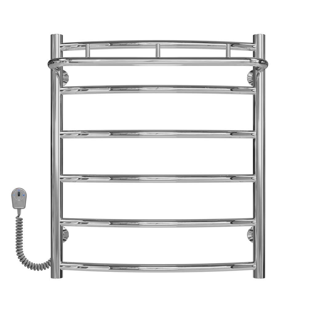 Полотенцесушитель электрический Deffi Классик N П6 EF16 левое подключение нержавеющая сталь 500х600 мм Хром (C.KN.60.50.6.ECL5)