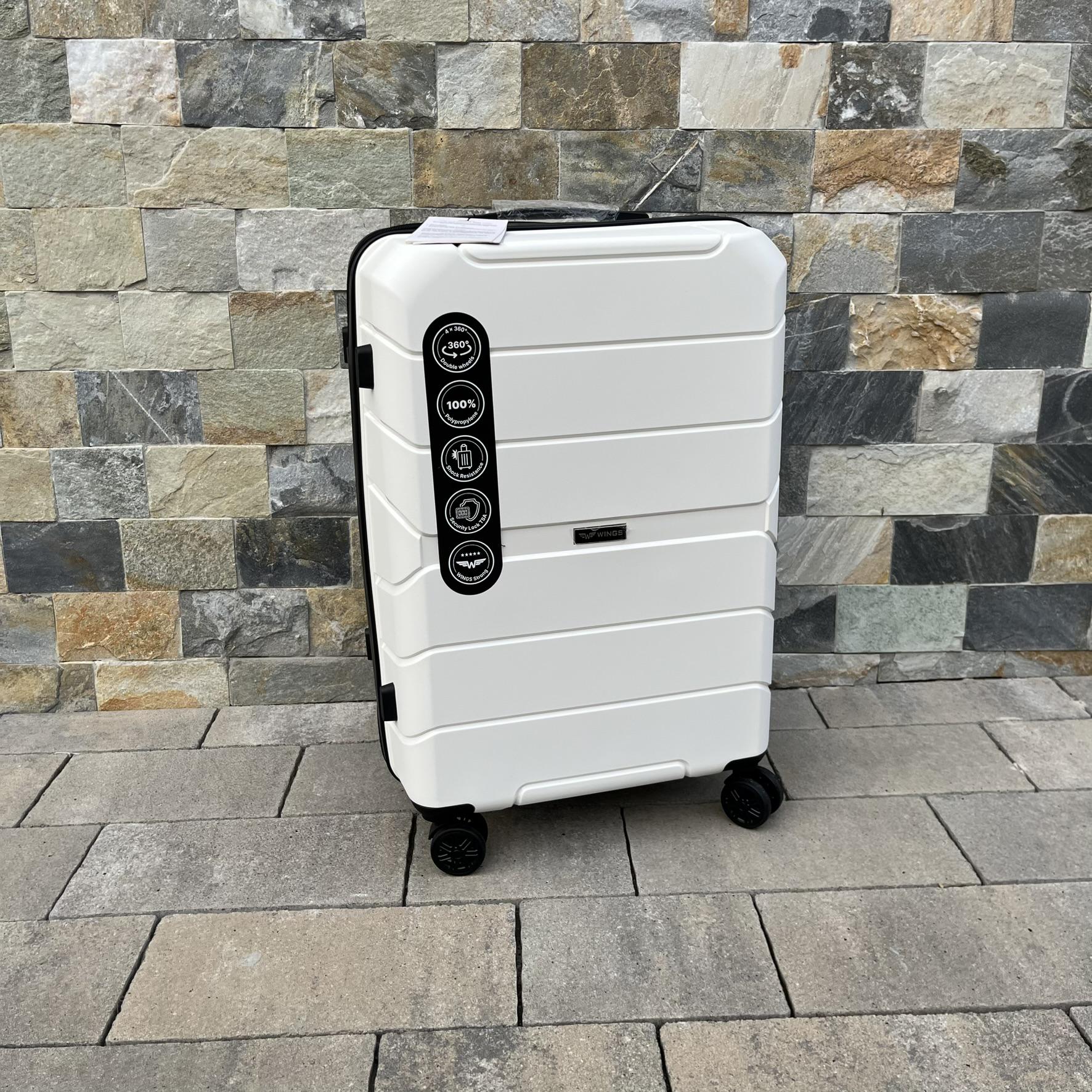 Чемодан дорожный из полипропилена Wings PP05 M Белый (22630173) - фото 3 Чемодан дорожный из полипропилена Wings PP05 M Белый (22630173) - фото 3