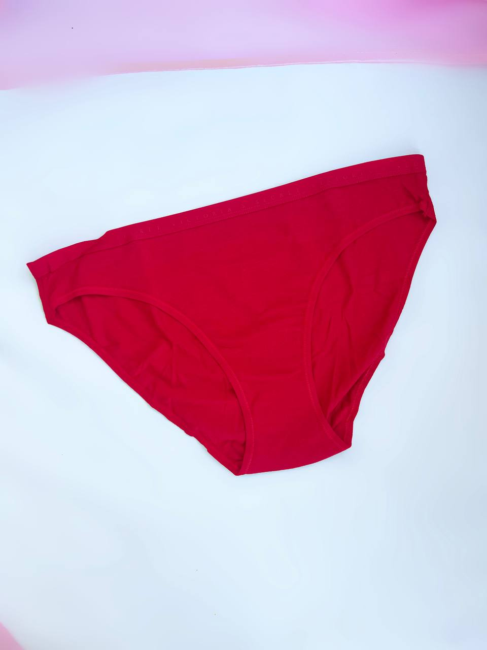 Труси Victoria's Secret Stretch Cotton Bikini Panty L Червоний (27304315)