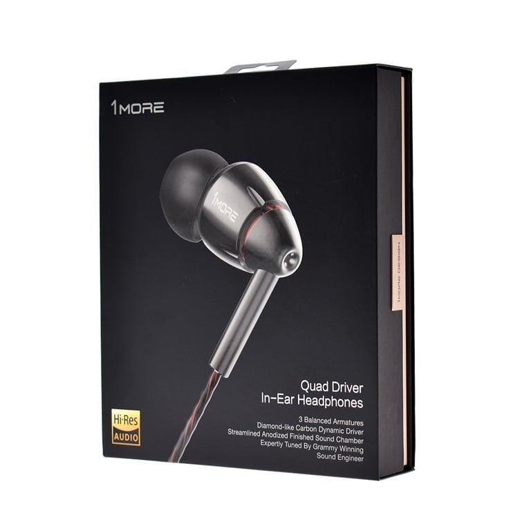 Навушники з мікрофоном 1More Quad Driver In Ear Headphones Black (E1010-BLACK) - фото 4