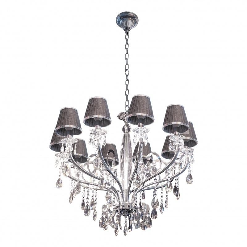 Люстра подвесная классическая Brille BCL-302S/10 с абажуром