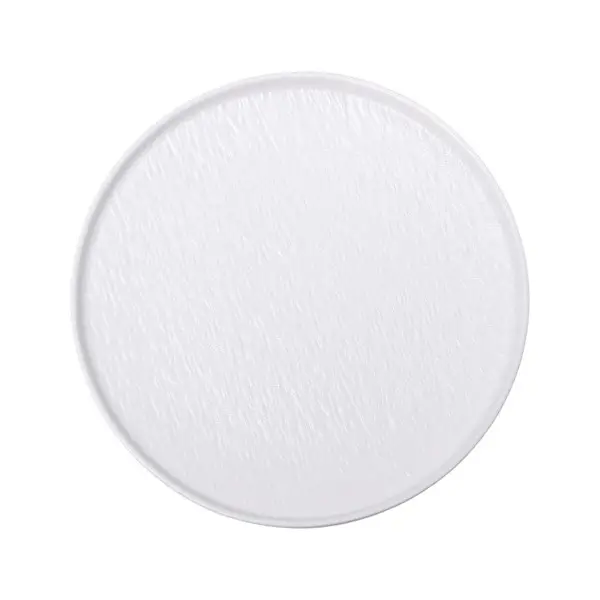 Тарілка для сервірування у скандинавському стилі YIWU керамічна 25 см Білий (147-107-HP-7-732)