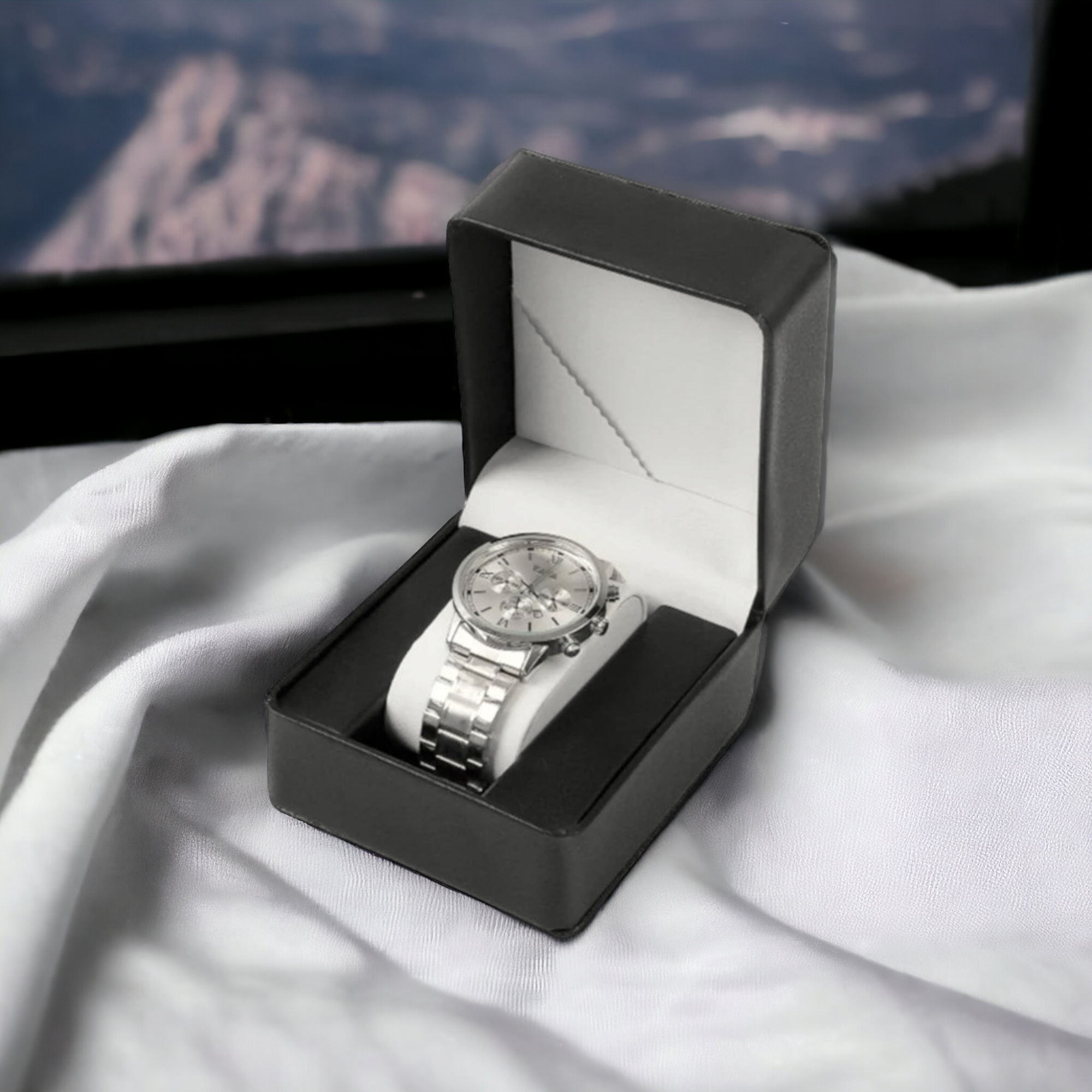 Коробка подарункова для наручного годинника Чорний - фото 5 Коробка подарункова для наручного годинника Чорний - фото 5