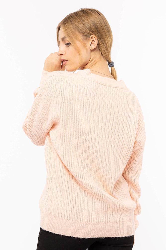 Женская кофта р. 46 Розовый (SKT000864833) - фото 3