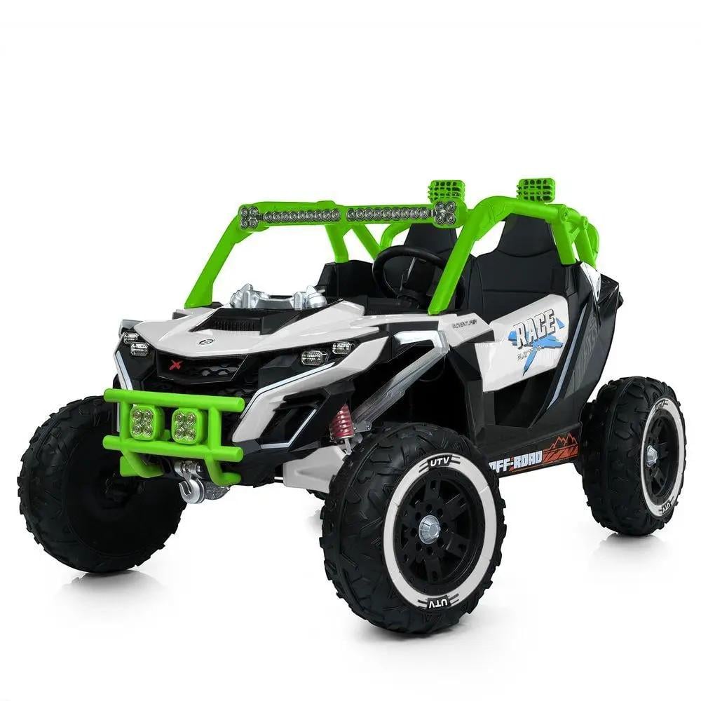 Электромобиль-багги детский двухместный Bambi Racer M 6149EBLR-1-5 24V с пультом управления Белый/Зеленый