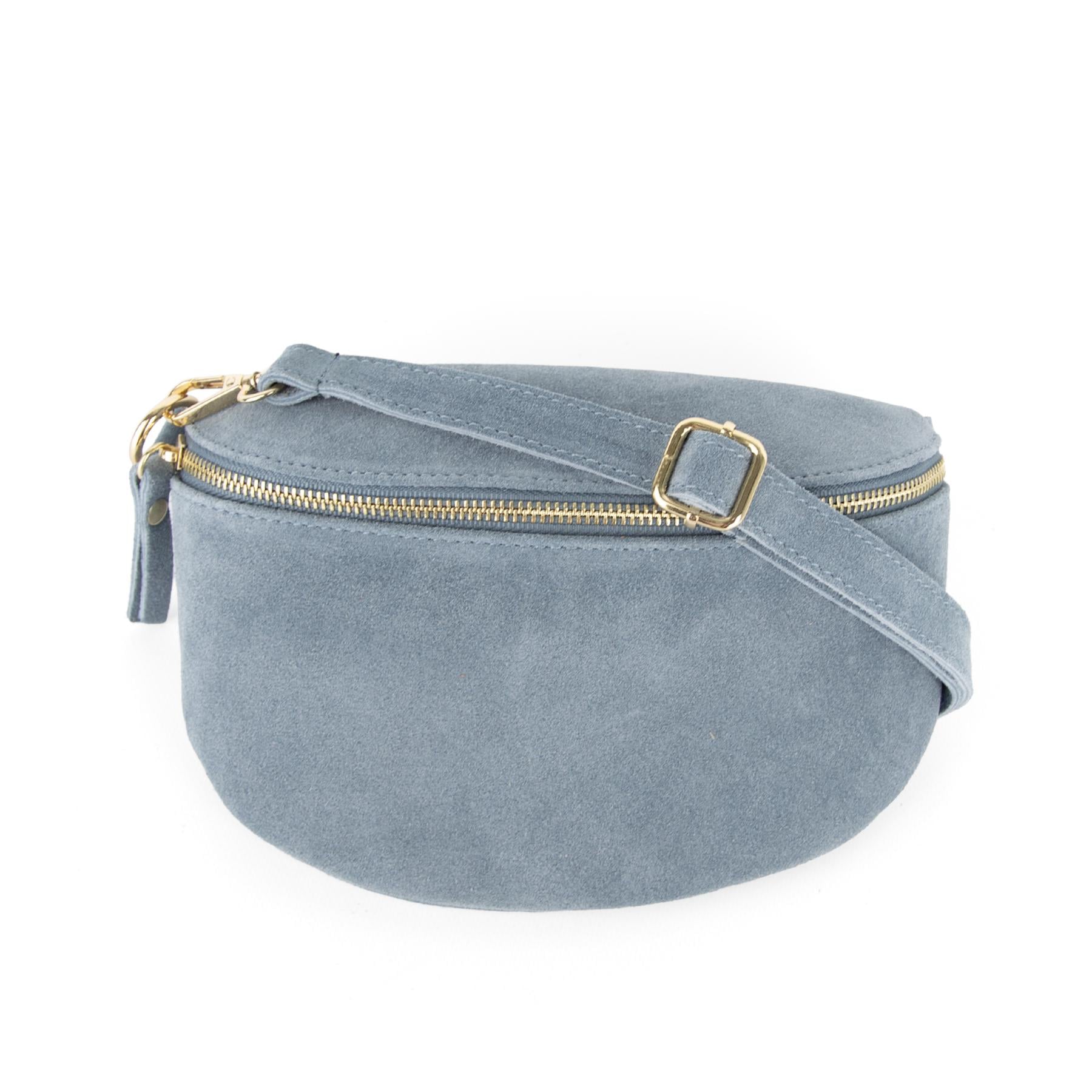 Сумка на пояс женская замшевая Virginia Conti 04056 Джинсовый (2996210619)