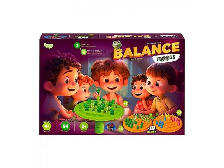 Настільна гра розвиваюча Danko Toys Balance Frogs велика (MTT-182464)