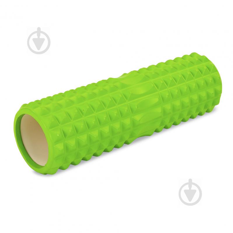 Роллер для занятий йогой и пилатесом Grid Spine Roller FI-6674 d-14см, l-45см Салатовый