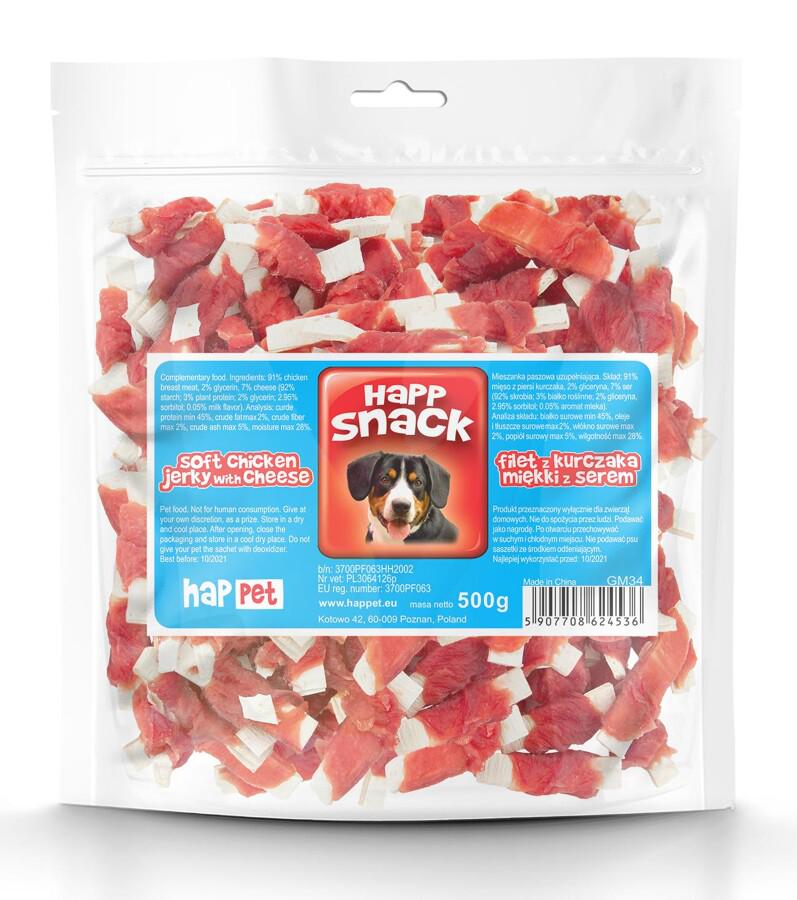 Полоски трески с мясом утки Happet Snack лакомство для собак 500 г (GM53 5907708631725)