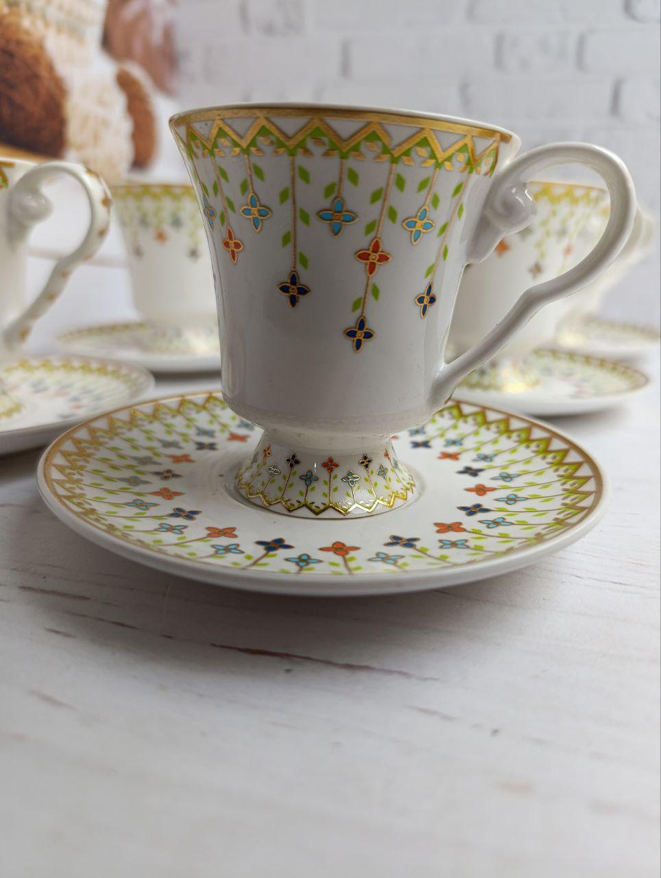 Сервиз кофейный SNT Золотая соната фарфоровая 90 мл 12 пр. (032-12-90) - фото 3