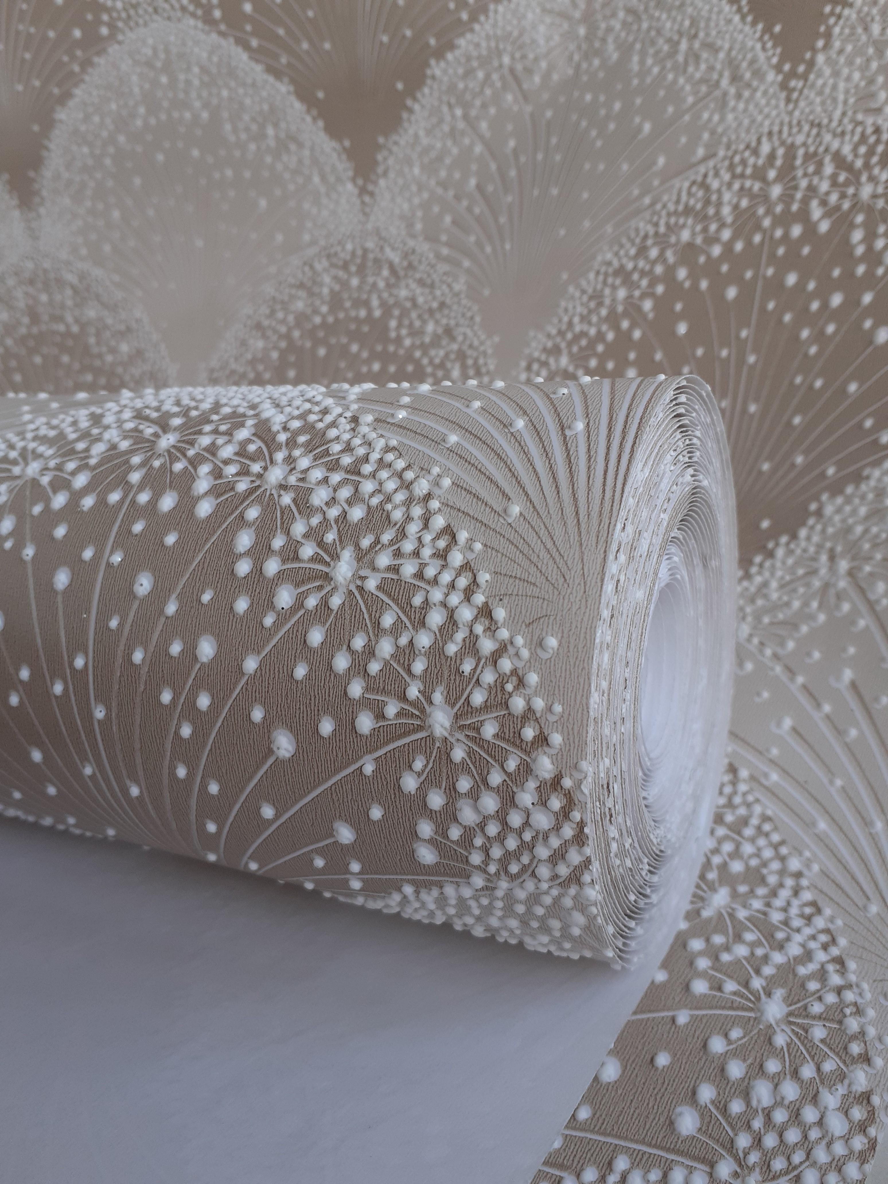 Обои бумажные акриловые V.I.P. Континент Талли Кремовый (30211 G) - фото 3