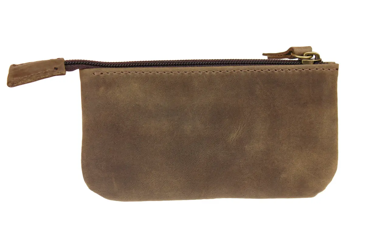 Ключница кожаная Freeskin Тип 1 14x7x1 см Оливковый (81204) - фото 2