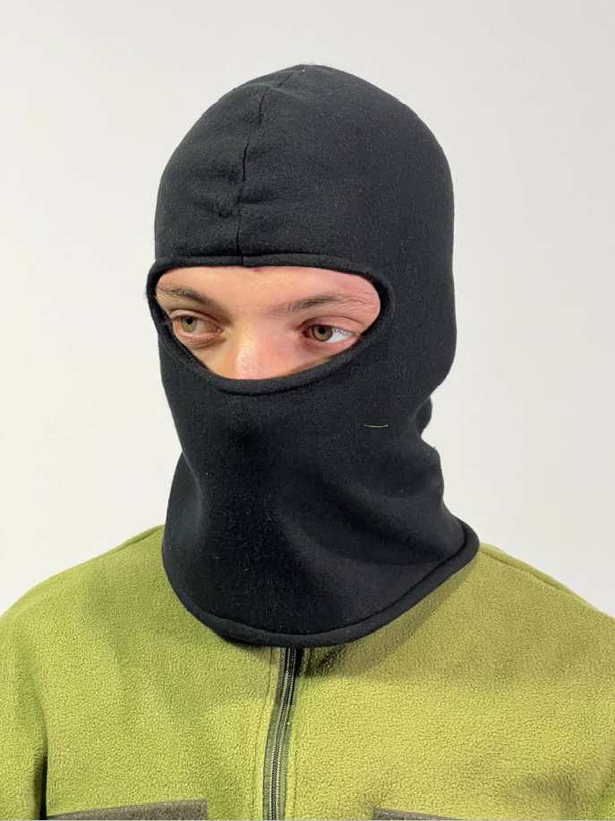 Балаклава флисовая для военных Черный