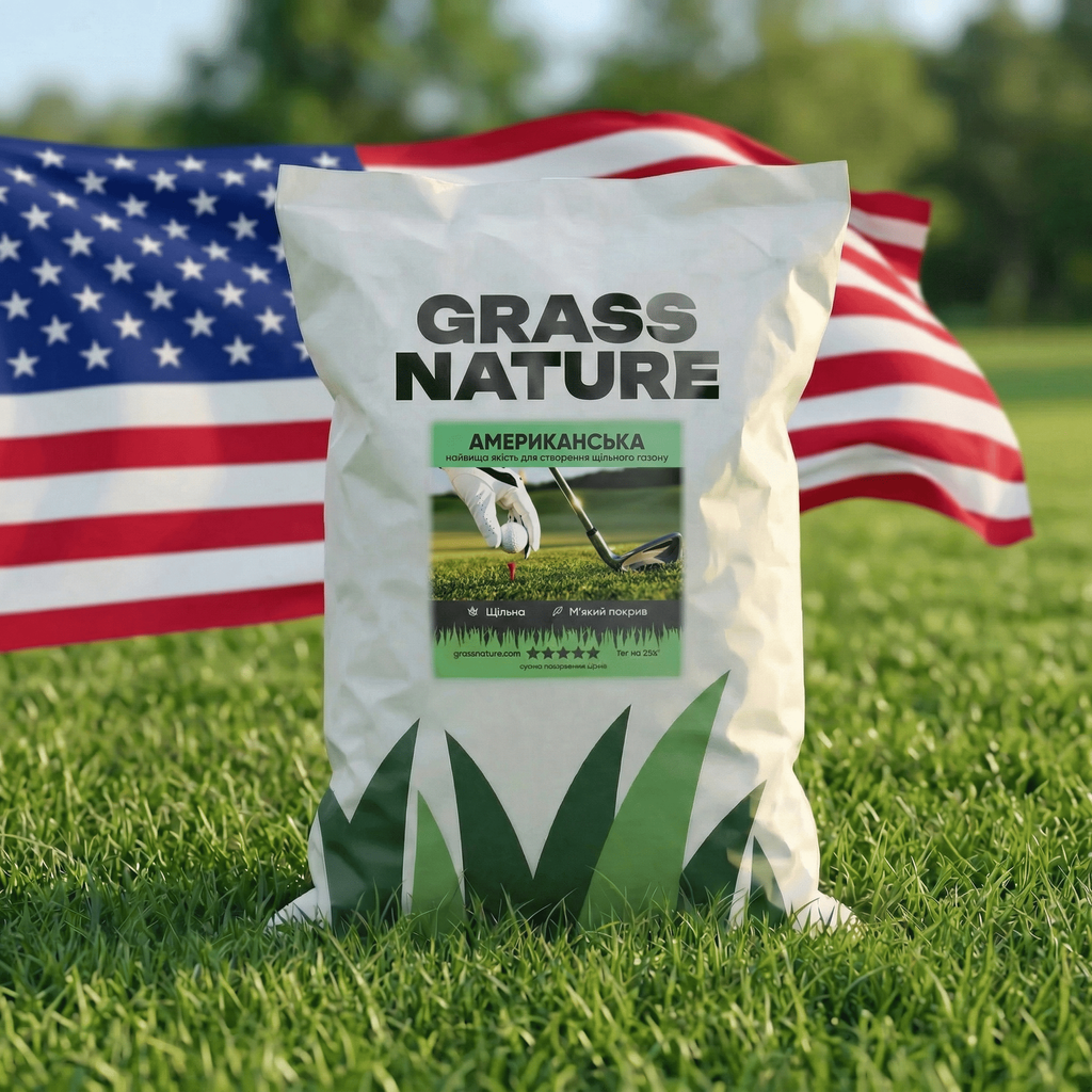 Газонная трава GrassNature Американская засухоустойчивая и морозостойкая 3 кг (3222111495)