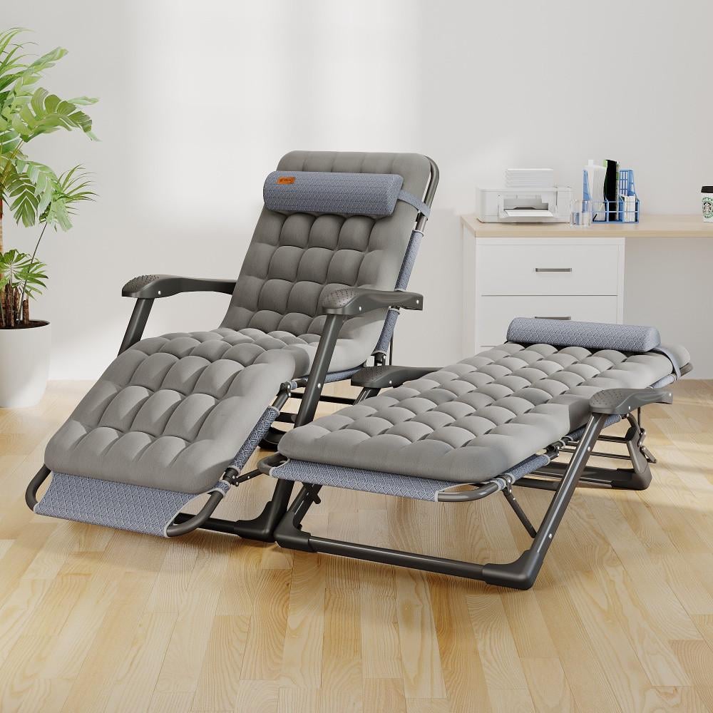 Крісло-шезлонг розкладне садове із подушкою WCG FCB-S03PP з подушкою (2761306579) - фото 5