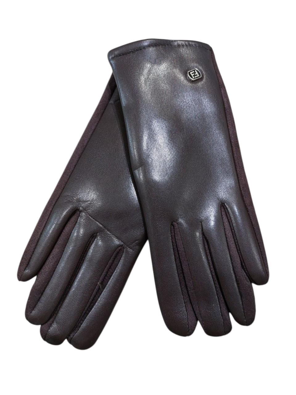 Перчатки сенсорные женские One size Коричневый (220431)