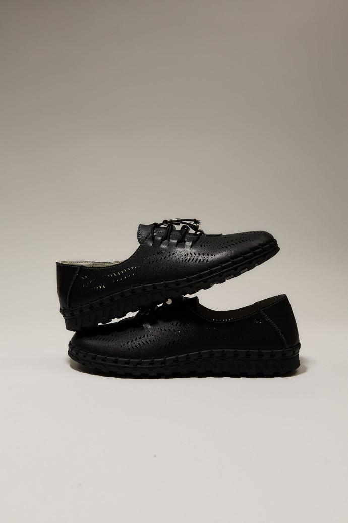 Мокасины женские ALLSY кожаные р. 39 Черный (195191) - фото 2 Мокасины женские ALLSY кожаные р. 39 Черный (195191) - фото 2