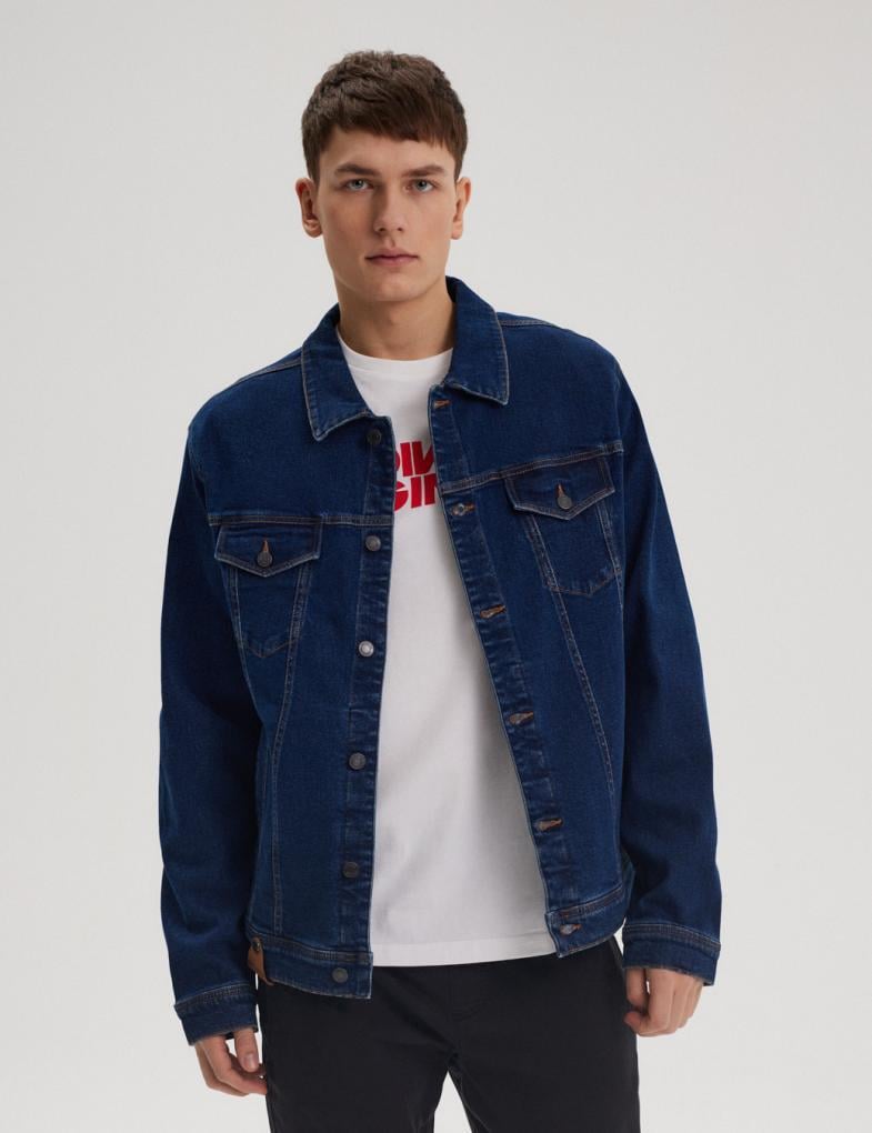 Куртка мужская джинсовая Diverse JARNE XL Синий (5902598978813)